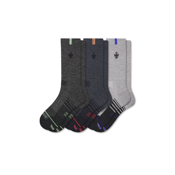 Women's Merino Wool Blend Run Calf Sock 3-Pack