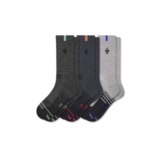 Women's Merino Wool Blend Run Calf Sock 3-Pack