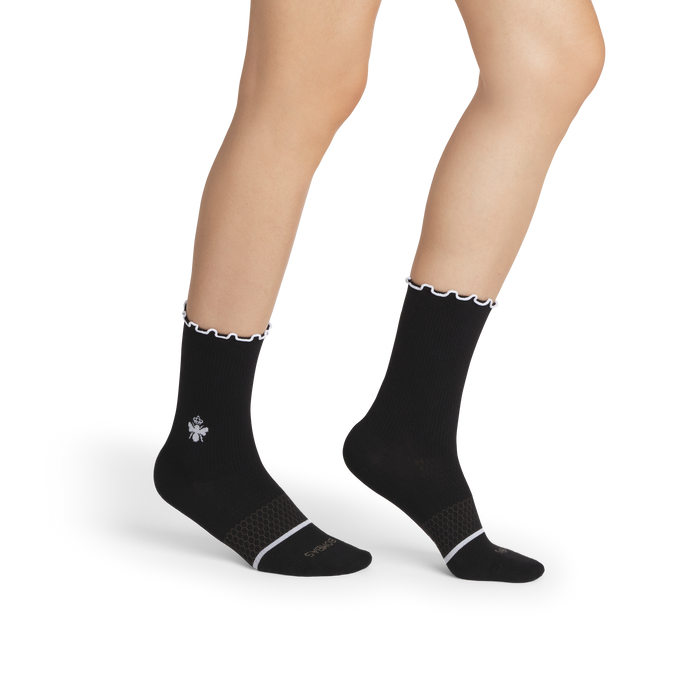 Women’s Ruffle Sport Half Calf Sock 3-Pack