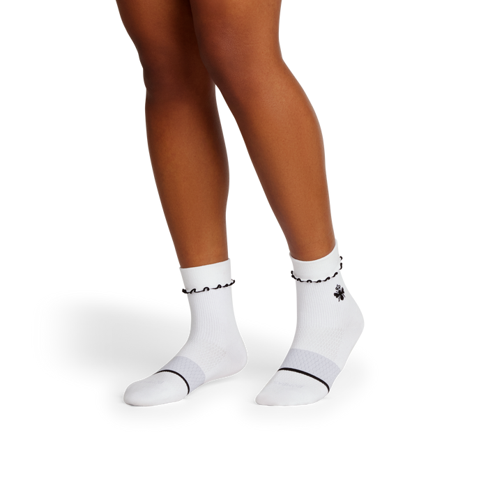 Women’s Ruffle Sport Half Calf Sock 3-Pack