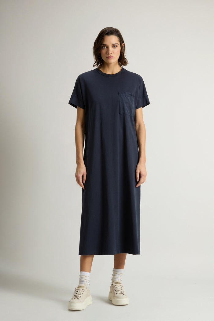 Woolrich Kimono Dress Con Spacchi Donna