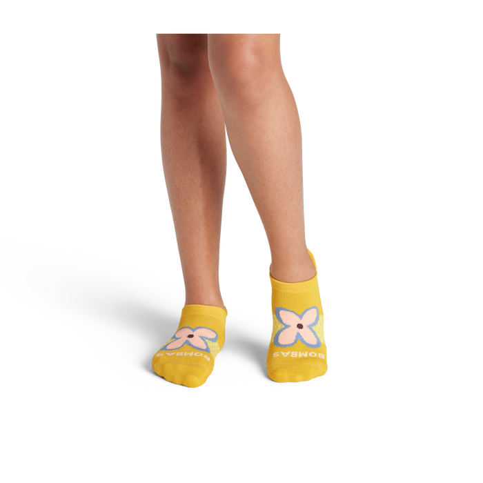 Youth Floral Ankle Sock 4-Pack