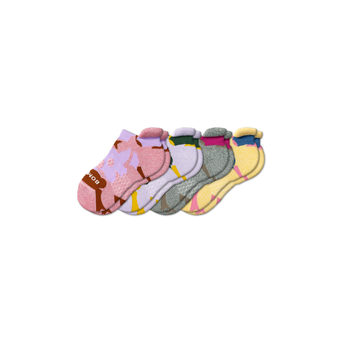 Youth Floral Ankle Sock 4-Pack