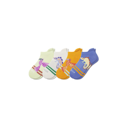 Youth Rainforest Friends Ankle Sock 4-Pack