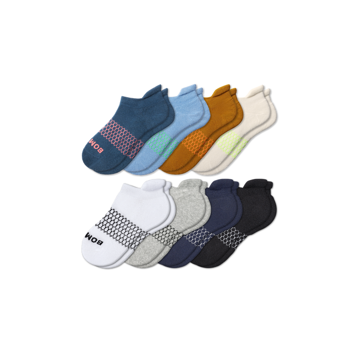 Youth Solids Ankle Sock 8-Pack