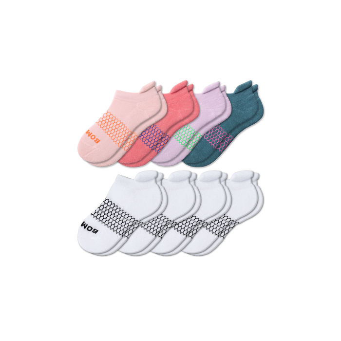 Youth Solids Ankle Sock 8-Pack