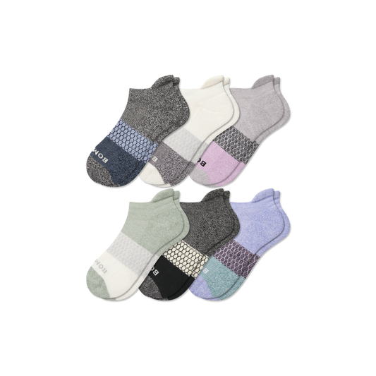 Youth Tri-Block Ankle Sock 6-Pack