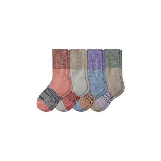 Youth Tri-Block Calf Sock 4-Pack