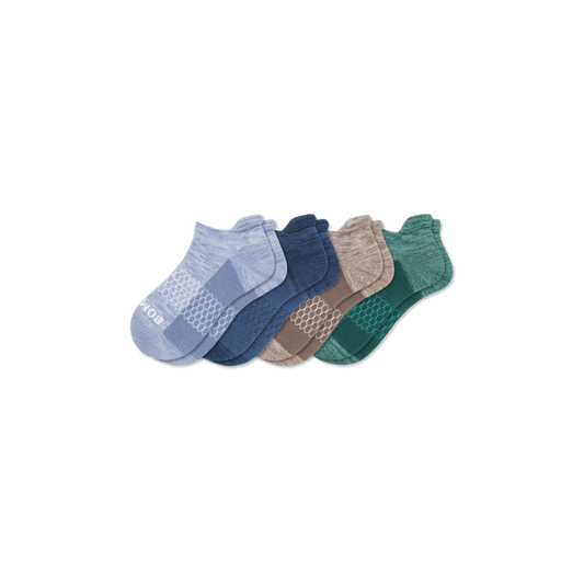 Youth Two Tone Ankle Sock 4-Pack