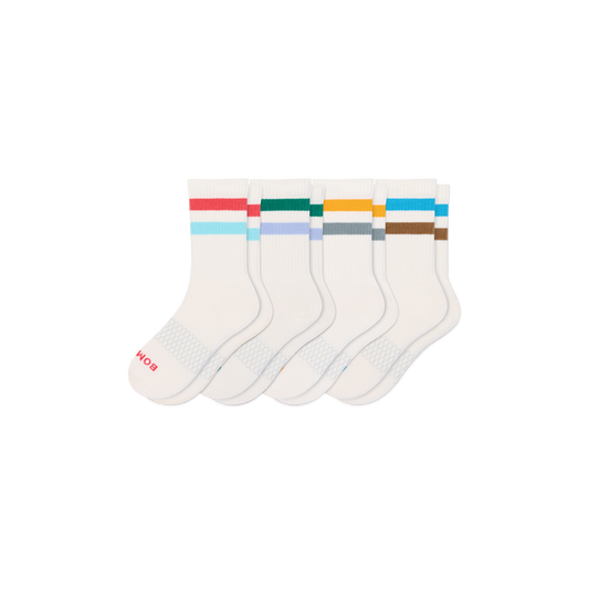 Youth Vintage Stripes Calf Sock 4-Pack