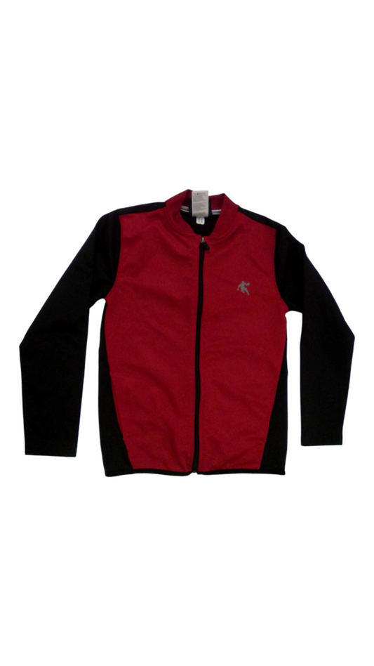 Zip-Up Jacket: Red/Black